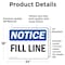 Signmission Fill Line, 24 in W x Rectangle, Vinyl Decal OS-2PACK-NS-D-1824-L-12501 - alternate 5